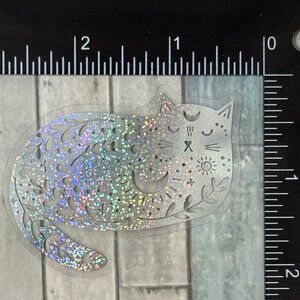 🌀10/$10🌀 Silver Translucent Holographic Waterproof Vinyl Sticker Decal